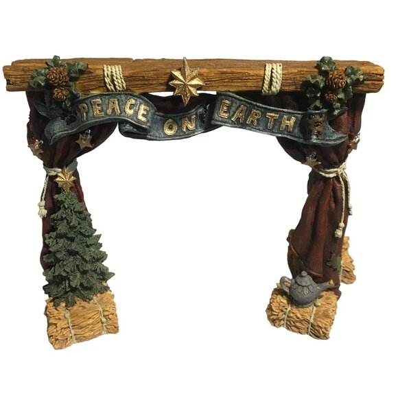Boyds Bears & Friends The Stage Christmas Arch Peace on Earth Bearstone Collecti - Picture 1 of 12